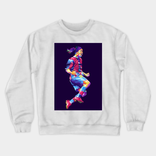 Ronaldinho Crewneck Sweatshirt by Zet Art